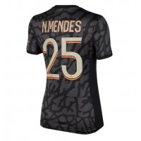 Fotbalové Dres Paris Saint-Germain Nuno Mendes #25 Dámské Alternativní 2023-24 Krátký Rukáv
